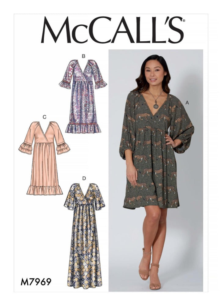 VIRTUAL WORKSHOP: Sew a McCall's M7969 Dress Past Workshop Brooklyn Craft Company