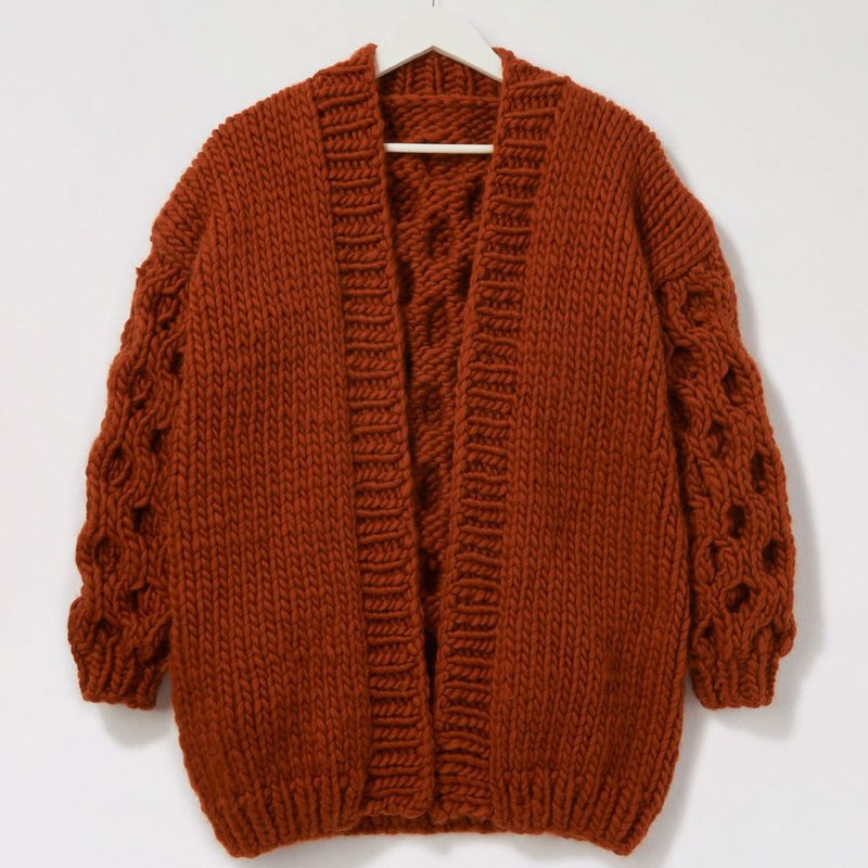 Wool & the Gang Mr. Honey Bear Cardigan Knitting Pattern Pattern Wool and the Gang