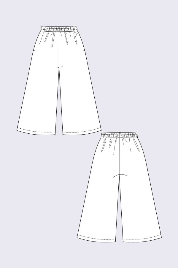 【AVALONE】TECHNICAL CROPPED WIDE TROUSERS AVALONE】TECHNICAL CROPPED WIDE TROUSERS