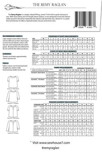 Remy Raglan Top Pattern Pattern Sew House Seven
