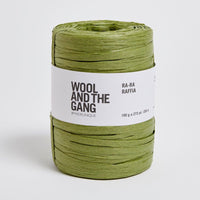 Wool and the Gang Ra-Ra Raffia Yarn Wool and the Gang Grass Green Raffia