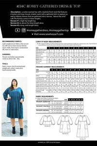 Romey Gathered Dress & Top Pattern (Sizes 16 - 34) Pattern Sew House Seven
