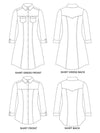 Rosa Shirt + Shirtdress Pattern Pattern Tilly and the Buttons