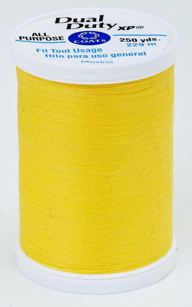 Dual Duty XP All Purpose Thread #7250 Sun Yellow Thread Coats & Clark