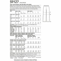 Simplicity Pattern s9127/1520a Unisex Sleepwear Pattern Simplicity
