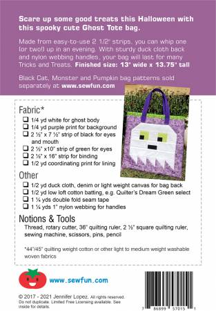 Ghost Tote Patchwork Pattern Pattern Sew Fun