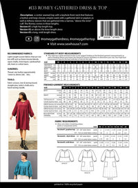 Romey Gathered Dress & Top Pattern (Sizes 00 - 20) Pattern Sew House Seven