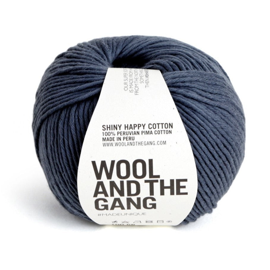 Shiny Happy Cotton in Eagle Grey