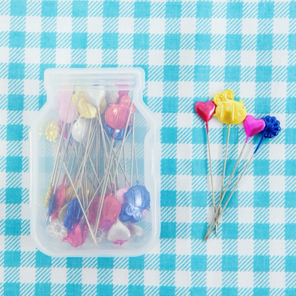 Lori Holt Pretty Pins Flat Head Quilting Pins