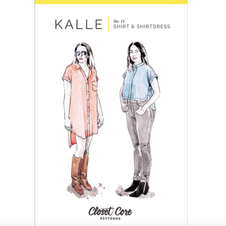 Kalle Shirt & Shirtdress Pattern Pattern Closet Core Patterns