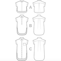 Kalle Shirt & Shirtdress Pattern Pattern Closet Core Patterns