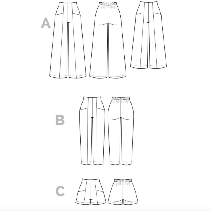 Pietra Pants & Shorts Pattern Pattern Closet Core Patterns