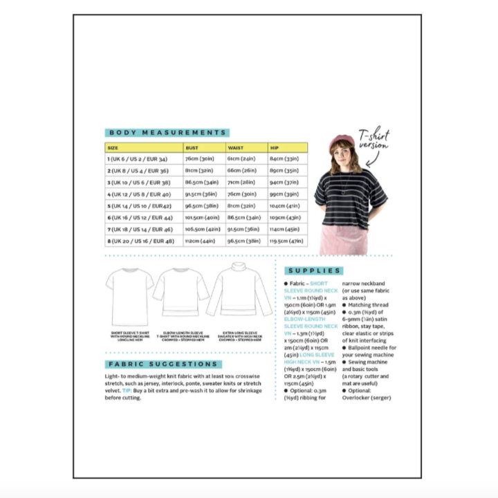 Nora Top Pattern Pattern Tilly and the Buttons