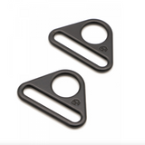 1-1/2 inch Flat Triangle Ring (Set of 2) - Black