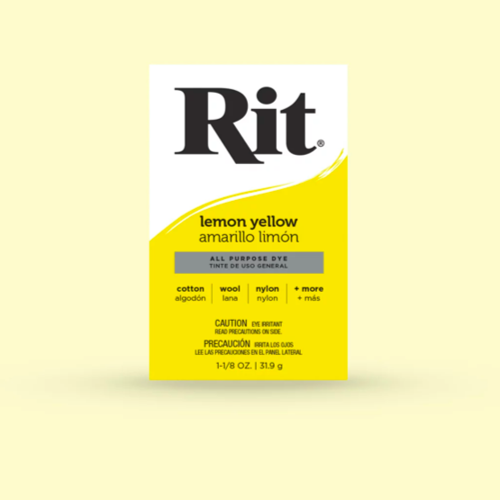 Rit Dye Powder Dye RIT Lemon Yellow