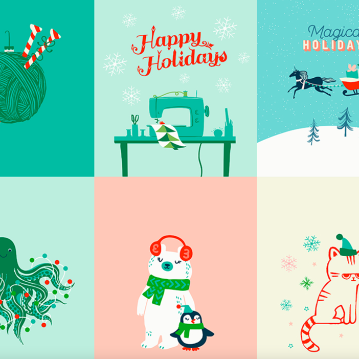 Peppermint Please Gift by Ruby Star Society in Multi Fabric Ruby Star Society