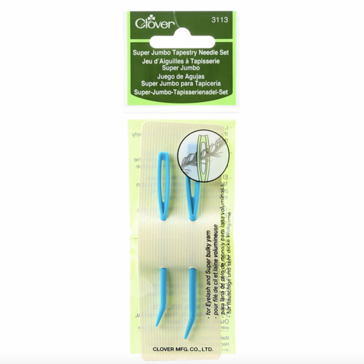 Super Jumbo Tapestry Needles - Bent Point Plastic Notions Clover