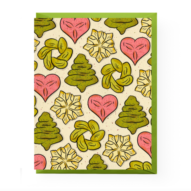 Spritz Cookies Card Greeting Cards Boss Dotty Paper Co