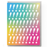 Rainbow Exclamation Card