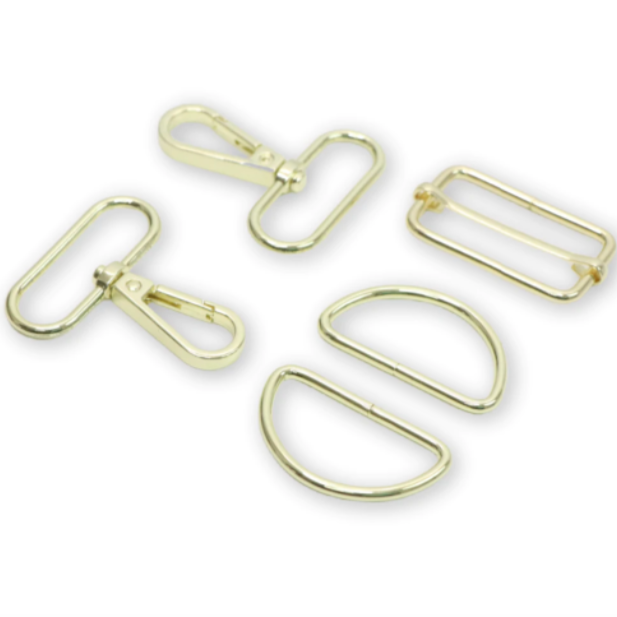 1-1/2" Basic Bag Hardware Kit - Gold Notions Brooklyn Craft Company