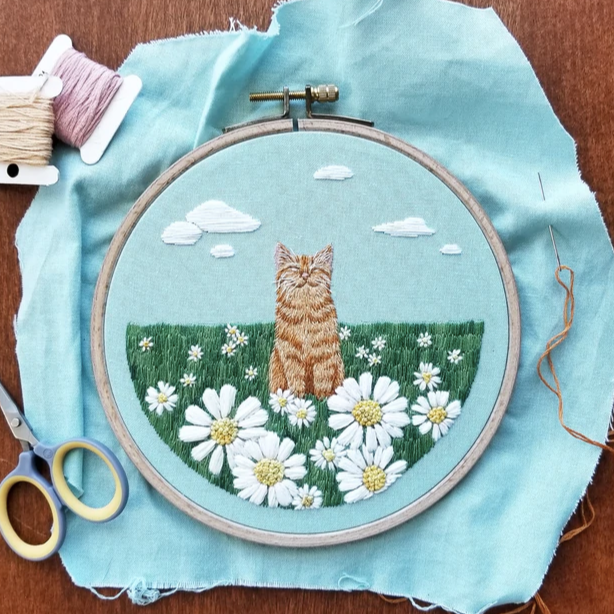 Happy Place Embroidery Kit