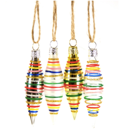 Rainbow Spindle Ornament Ornament Brooklyn Craft Company