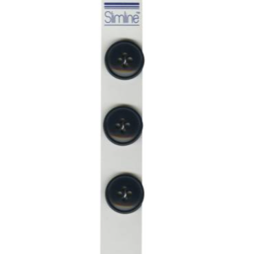 3/4 inch 4-Hole Button Navy 3 ct Buttons Lansing