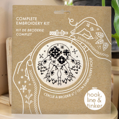 Folk Wolves Embroidery Kit