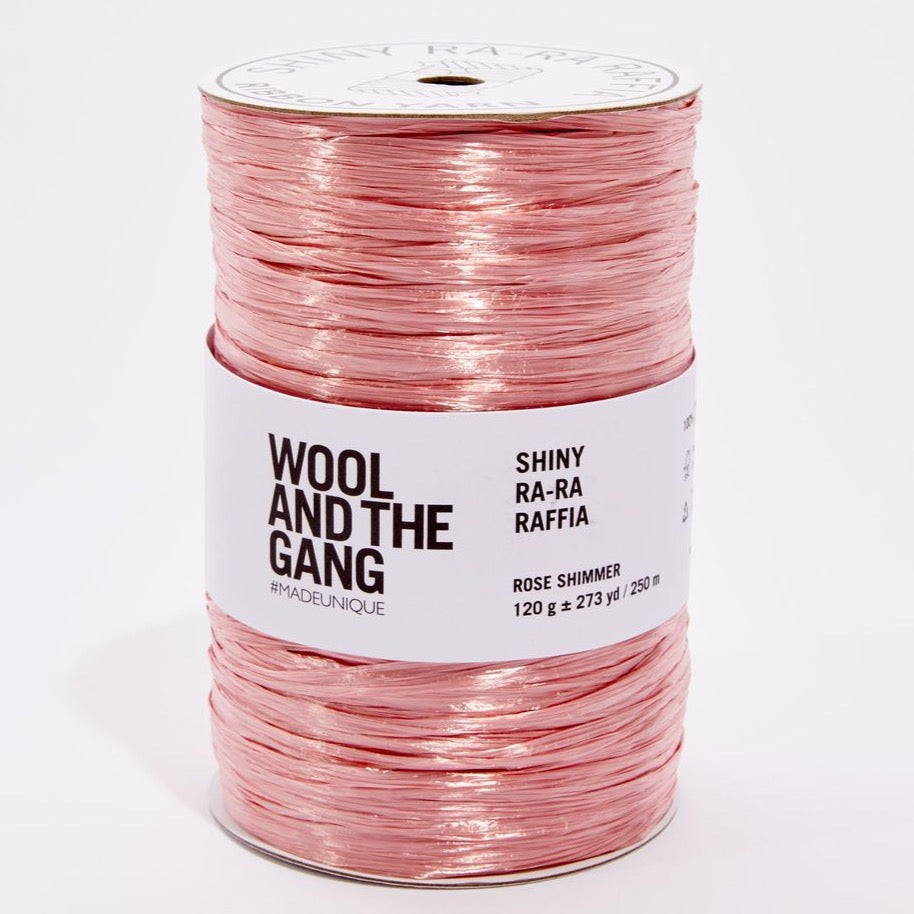 Wool and the Gang Ra-Ra Raffia Yarn Wool and the Gang Rose Shimmer