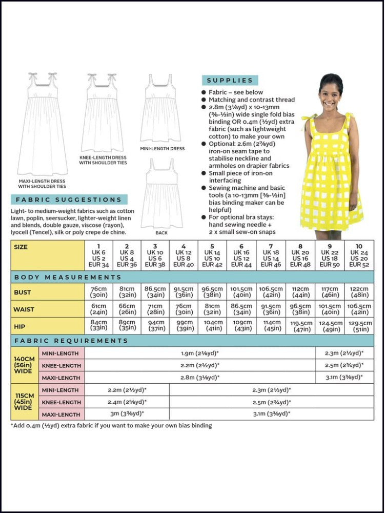 Skye Dress Pattern Pattern Tilly and the Buttons