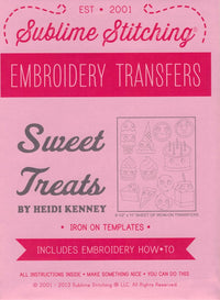 Sweet Treats Embroidery Patterns Sublime Stitching