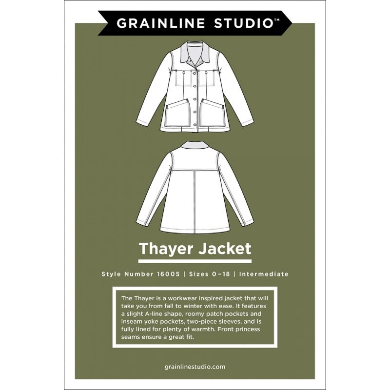 Thayer Jacket Pattern Pattern Grainline Studio