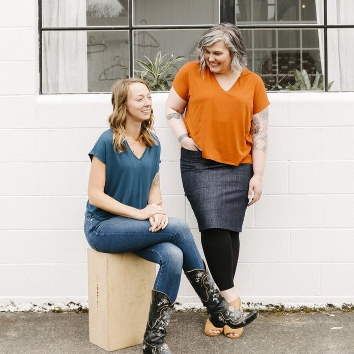 VIRTUAL WORKSHOP: Sew a Tabor V-Neck Past Workshop Brooklyn Craft Company