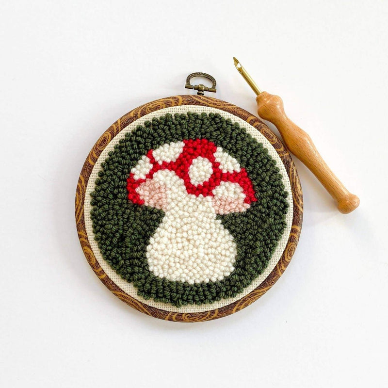 Beginner Punch Needle Kit - Mushroom Kit The Urban Acres