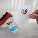 Kawaii Christmas Deer Cross Stitch Kit in a Matchbox