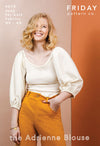 Adrienne Blouse Pattern Pattern Friday Pattern Company