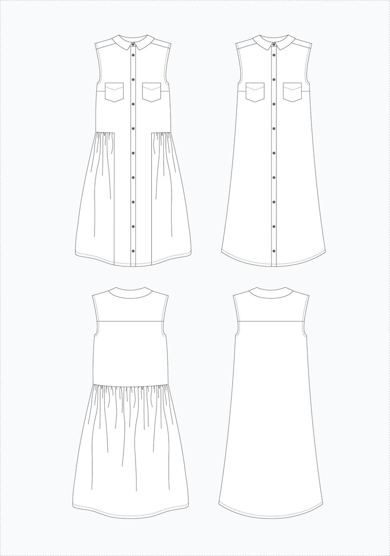 Alder Shirtdress Pattern Pattern Grainline Studio