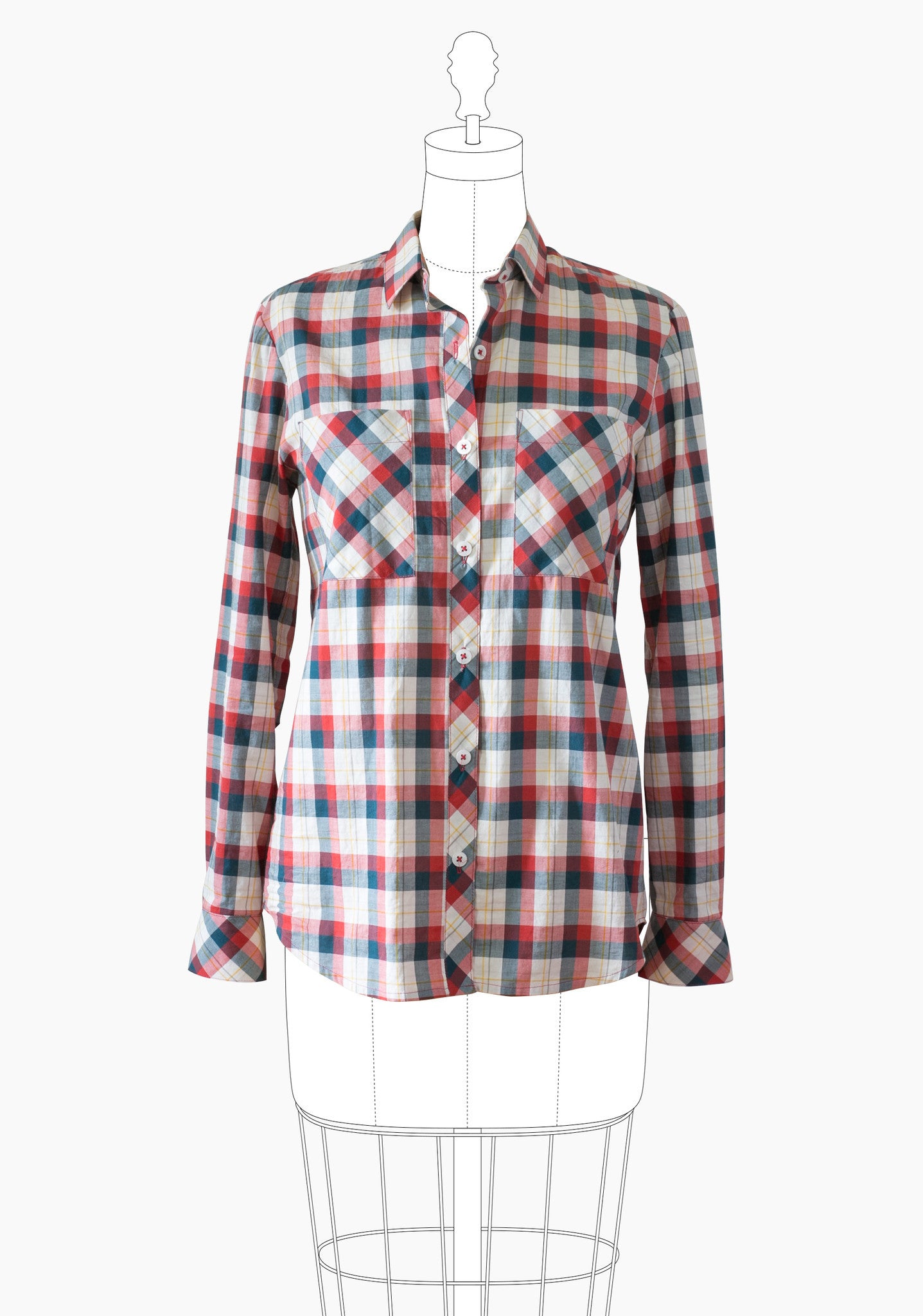 Archer Button Up Shirt Pattern Pattern Grainline Studio