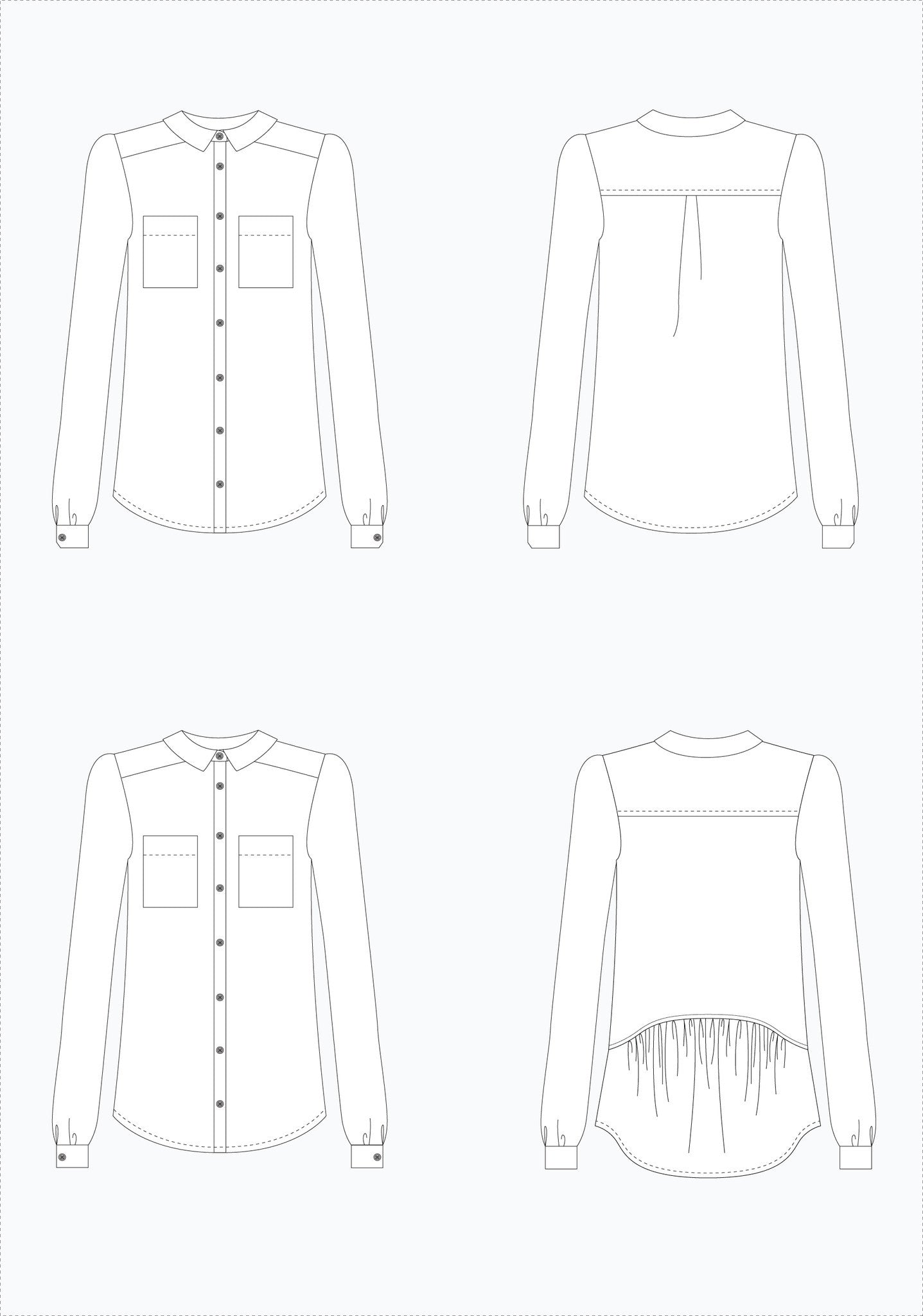 Archer Button Up Shirt Pattern Pattern Grainline Studio