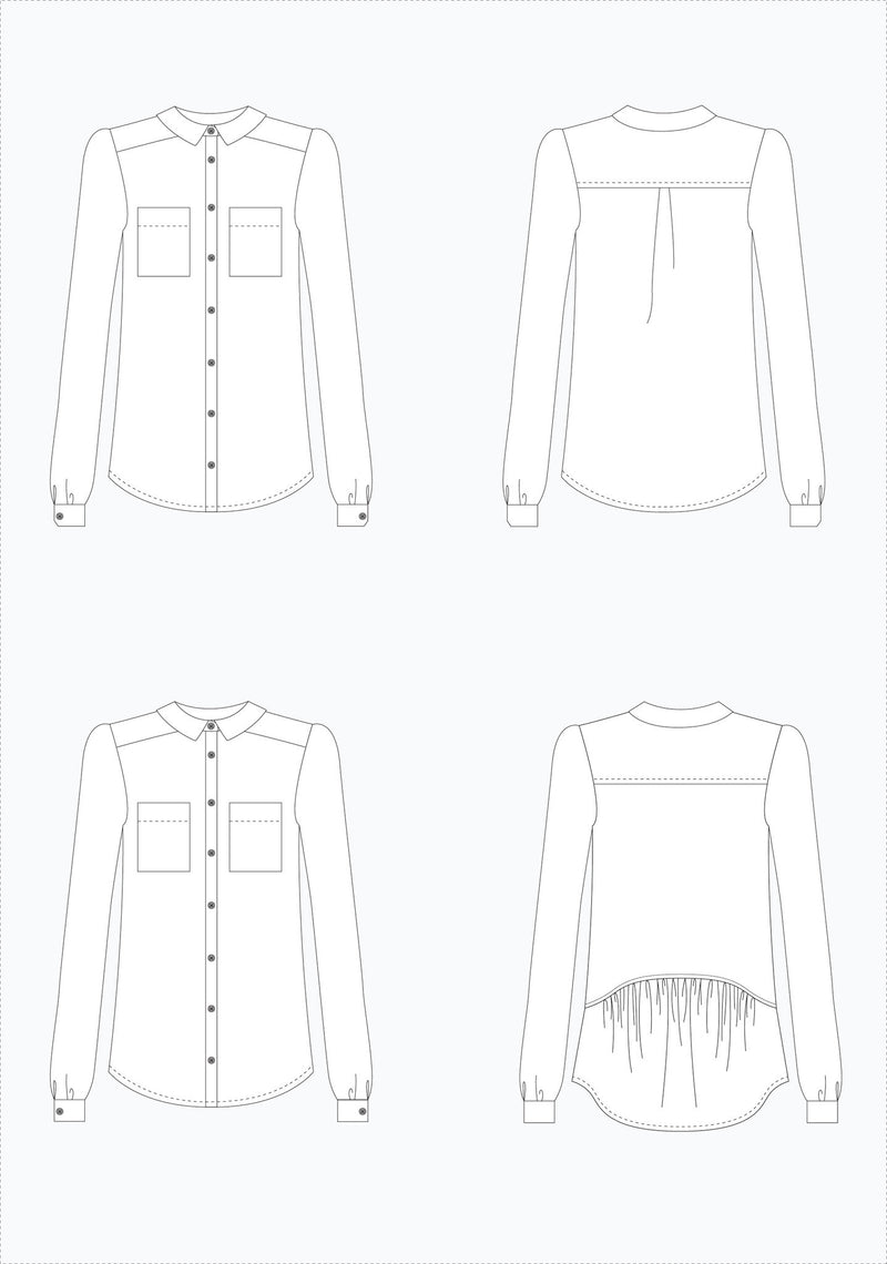 Archer Button Up Shirt Pattern Pattern Grainline Studio