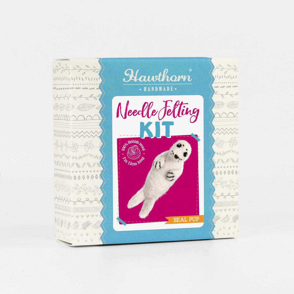 Seal Pup Mini Needle Felting Kit Kit Hawthorn Handmade