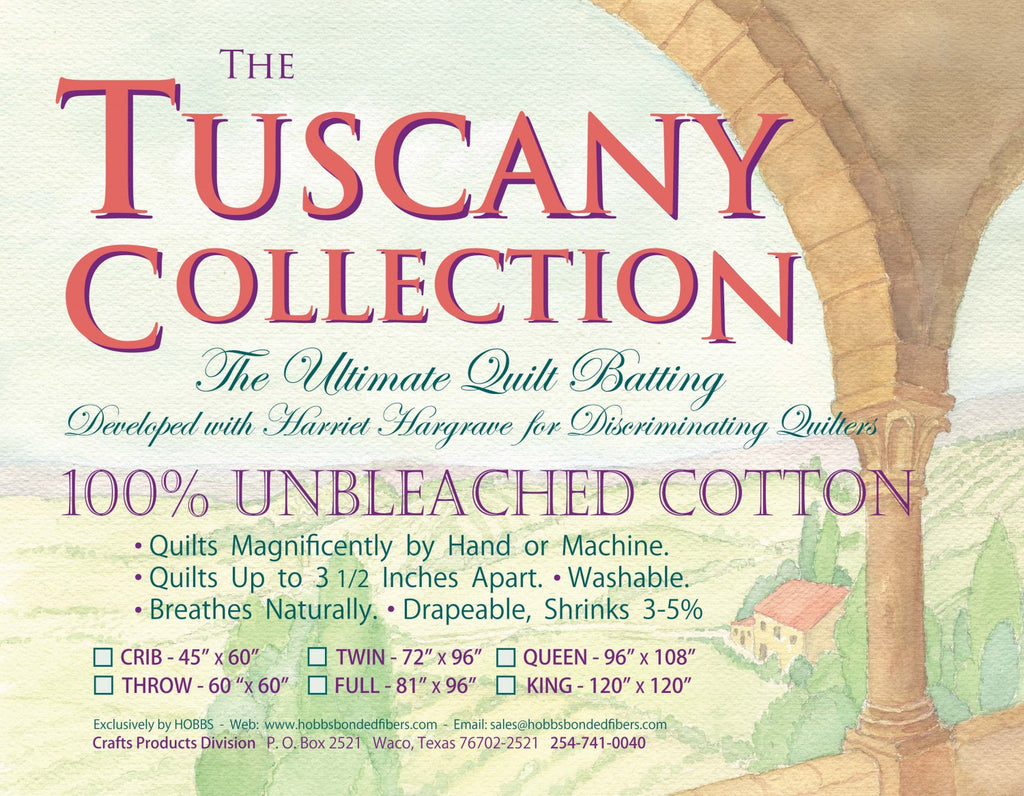 100% Unbleached Cotton Quilt Batting - 45 x 60 Crib Size