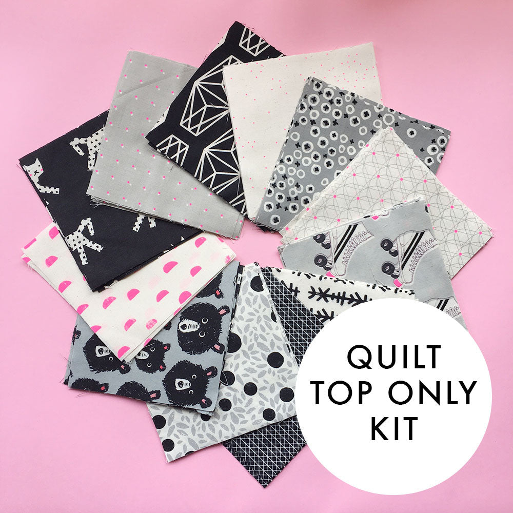 Super Easy Black & White Quilt Kit Kit Brooklyn Craft Company Quilt Top Kit