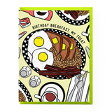 Diner Breakfast Birthday Card