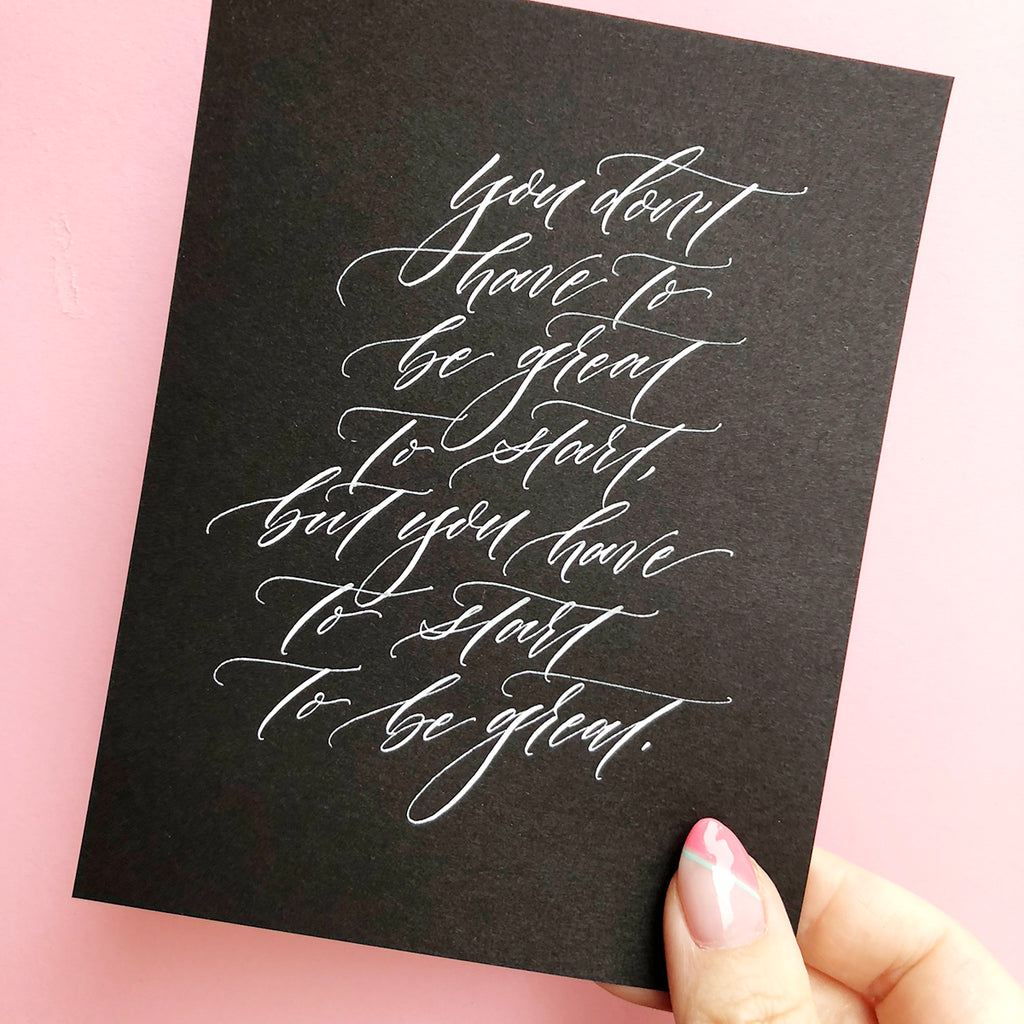 Modern Calligraphy Workshop Brooklyn Craft Company