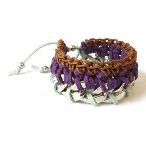Metal + Crochet Jewelry