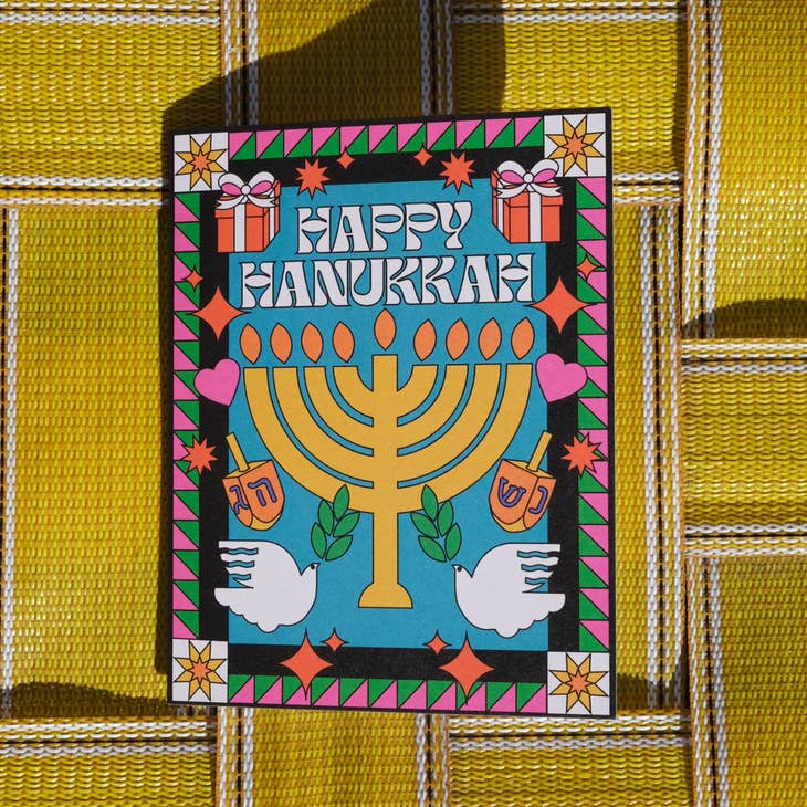 Happy Hanukkah Card Greeting Cards Ash + Chess