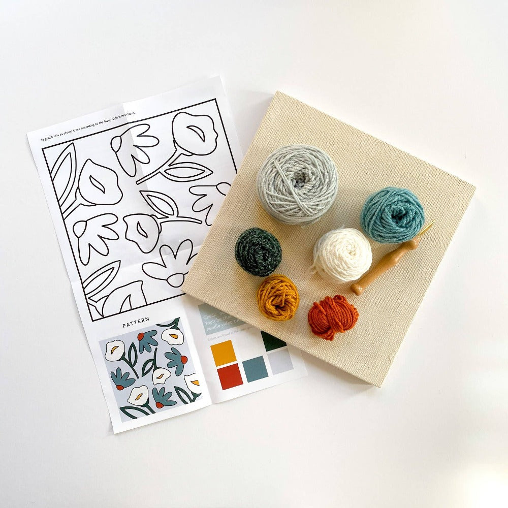 Daisies & Peonies Punch Needle Kit