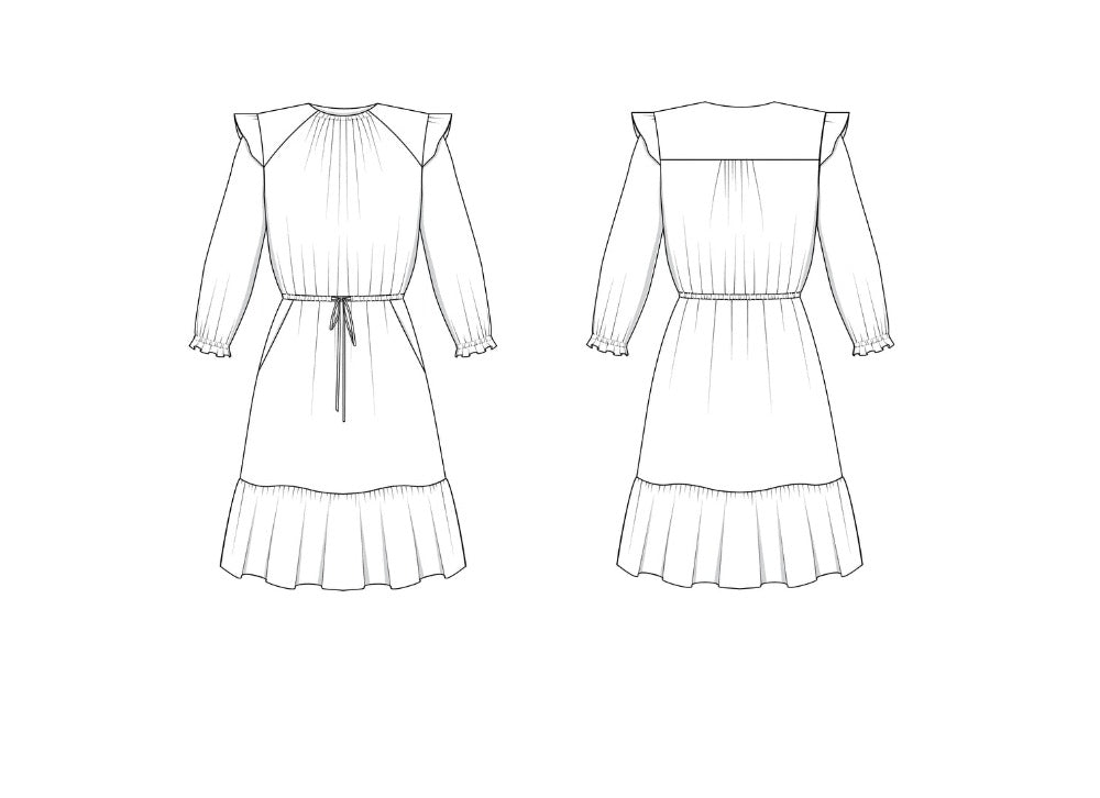 Davenport Dress Pattern Pattern Friday Pattern Company