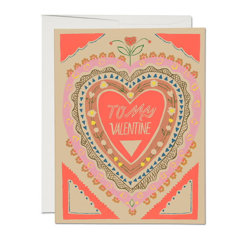 To My Valentine Card - Boxed Set Greeting Cards Red Cap Cards